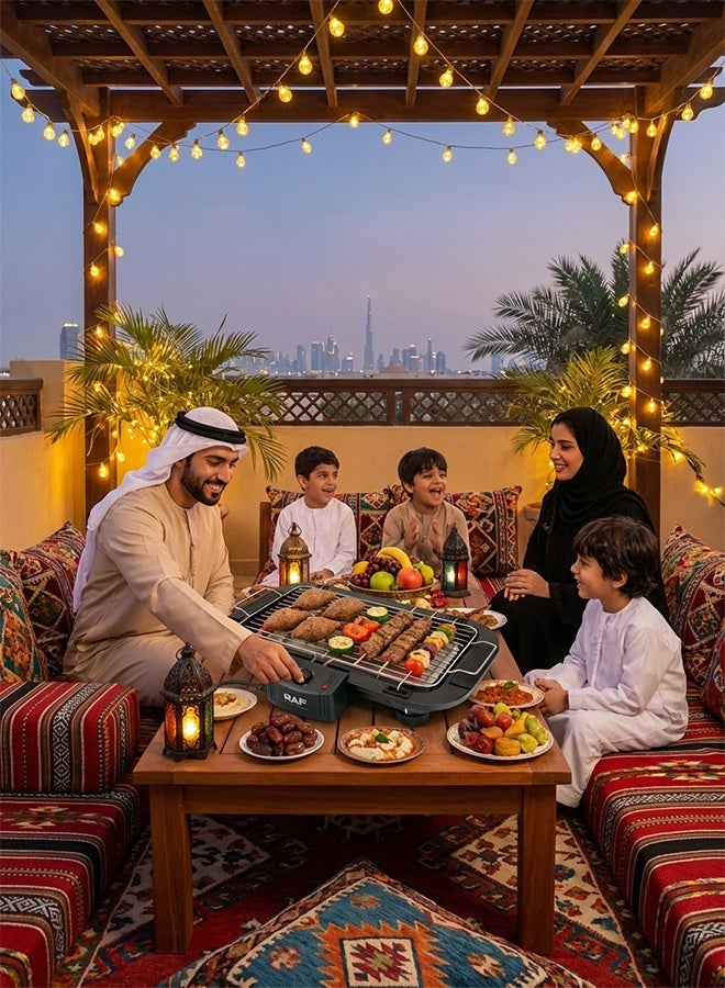 آر إيه أف شواية كهربائية مع تحكم قابل للتعديل في درجة الحرارة، 2000 واط - Image 2